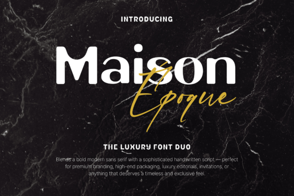 Maison Époque Duo: A Refined Typeface for Modern Editorial Design